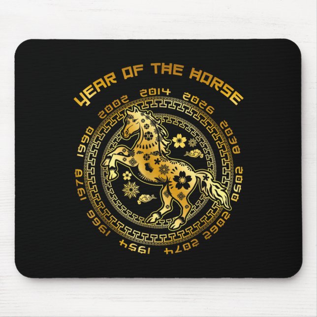Chinese New Year Lunar New Year 2026 Year Of The H Mouse Mat (Front)