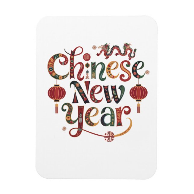 Chinese New year Magnet (Vertical)