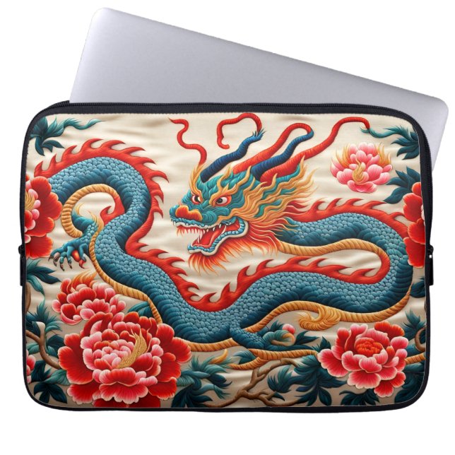 Chinese New Year of the Dragon 2024 "Embroidery" Laptop Sleeve (Front)
