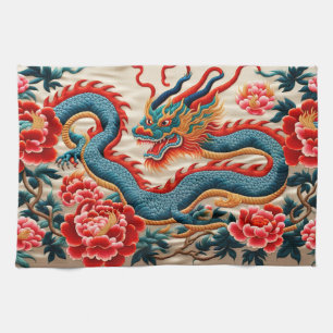 Chinese New Year of the Dragon 2024 "Embroidery" Tea Towel