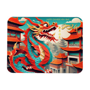Chinese New Year of the Dragon 2024 FPM3 Magnet
