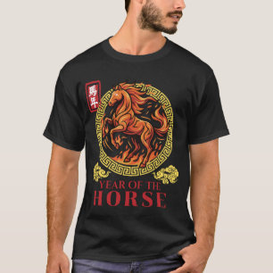 Chinese New Year of The Fire Horse 2026 - Asian T-Shirt