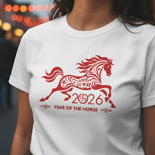 Chinese New year of the Fire Horse 2026 T-Shirt