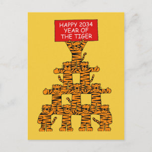Chinese New Year of the Holiday Postcard