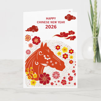 Chinese New year of the Horse 2026 Card