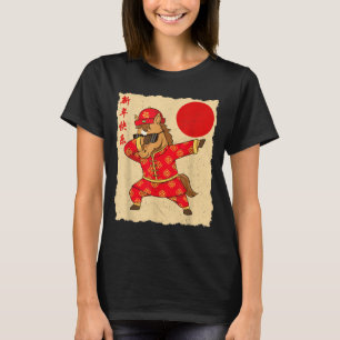 Chinese New Year Of The Horse 2026 Lunar Outfit Fu T-Shirt