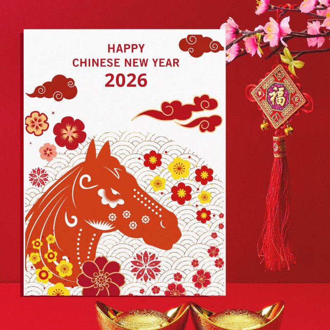 Chinese New year of the Horse 2026 Postcard (Creator Uploaded)