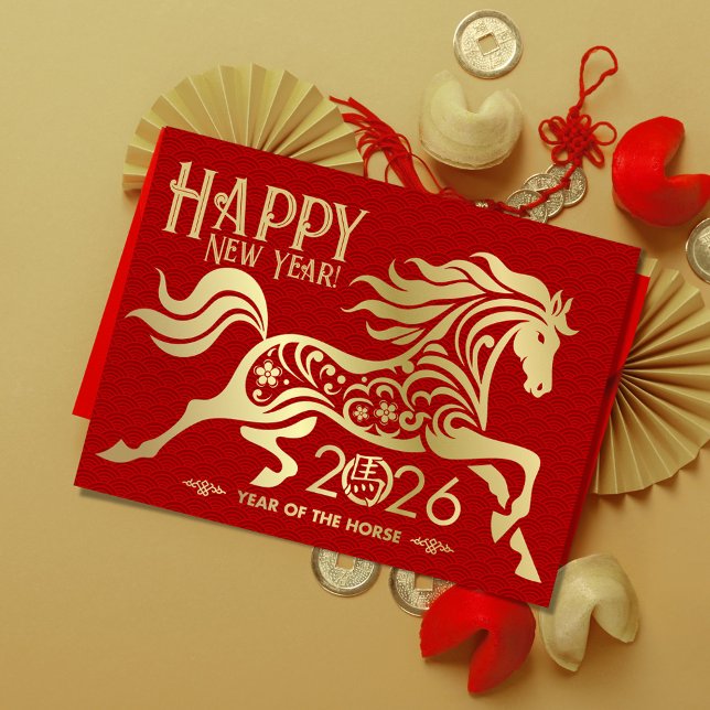 Chinese New year of the Horse 2026 Postcard (Creator Uploaded)