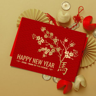 Chinese New year of the Horse 2026 Postcard