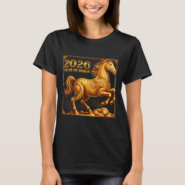 Chinese New Year Of The Horse Chinese Zodiac Year  T-Shirt (Front)