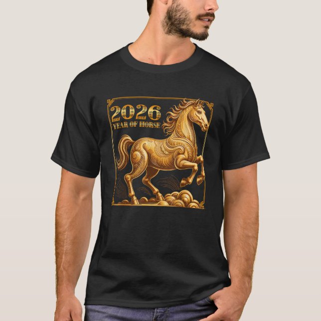 Chinese New Year of The Horse Chinese Zodiac Year  T-Shirt (Front)