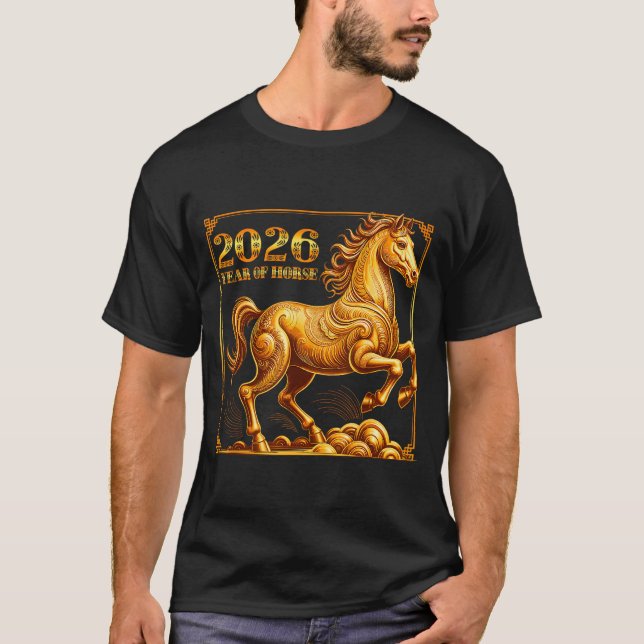 Chinese New Year Of The Horse Chinese Zodiac Year  T-Shirt (Front)
