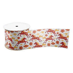Chinese New Year of the Horse  Satin Ribbon