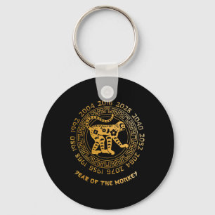 Chinese New Year Of The Monkey Chinese Zodiac Year Key Ring