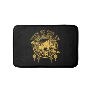 Chinese New Year of the Ox 2021 Bath Mat