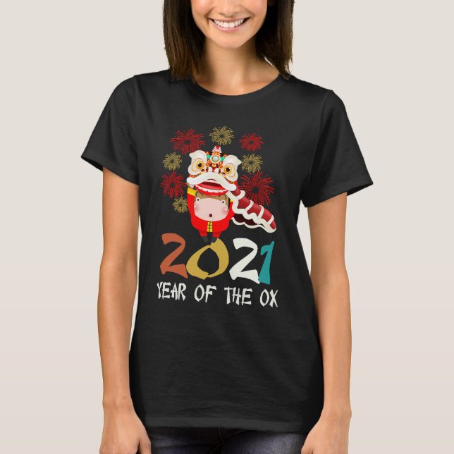Chinese New Year of the Ox 2021 clothes  for adult T-Shirt (Front)