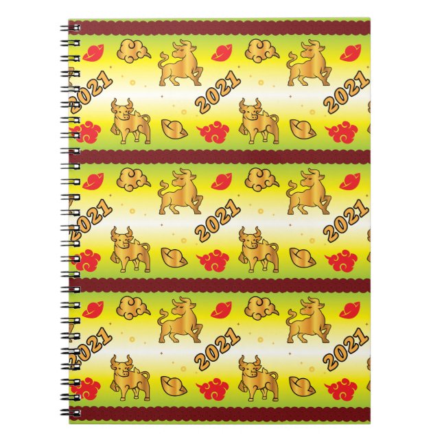Chinese New Year of the Ox 2021 Notebook (Front)