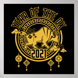 Chinese New Year of the Ox 2021 Poster