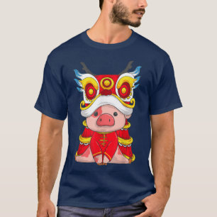 Chinese New Year Of The Pig 2031Zodiac Sign Kids  T-Shirt