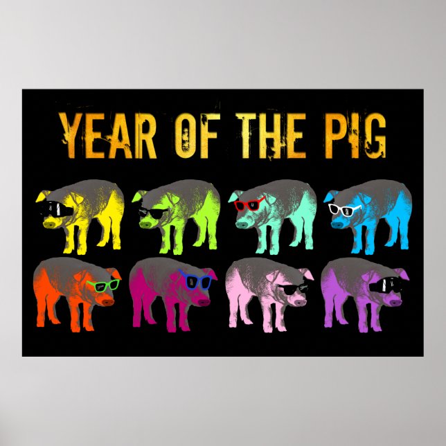 Chinese New Year of the Pig Pop Gold L Poster (Front)