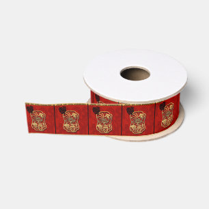 Chinese New Year of The Rooster 2017 S Ribbon 2 Grosgrain Ribbon