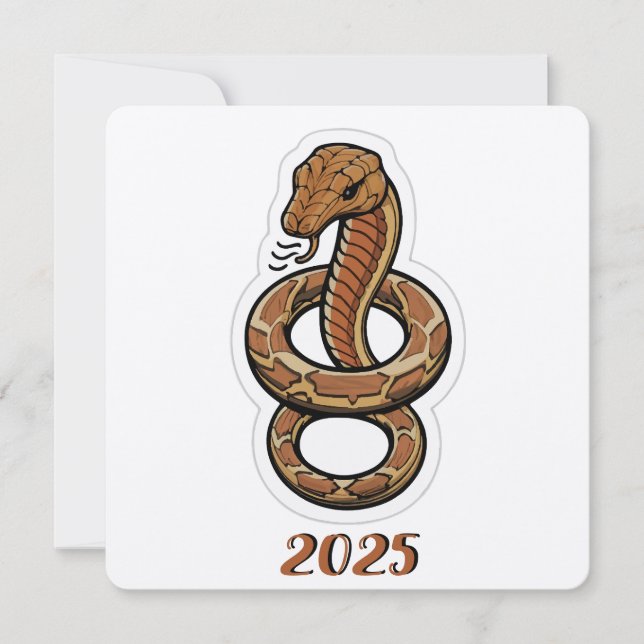 Chinese New Year Of The Snake 2025  (Front)