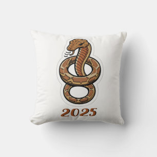 Chinese New Year Of The Snake 2025 Cushion