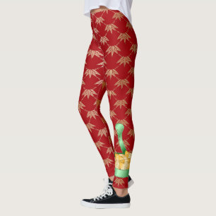 Chinese New Year of the Snake 2025 Fortune Money Leggings