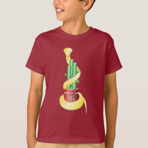 Chinese New Year of the Snake 2025 Lucky Bamboo T-Shirt