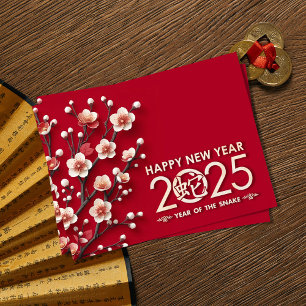 Chinese New year of the Snake 2025 Postcard