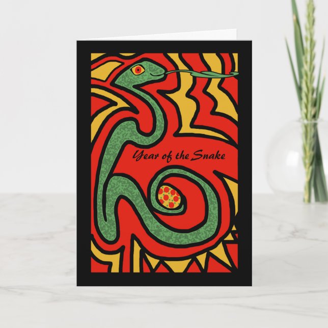 Chinese New Year of the Snake Egg of Hope Card (Front)