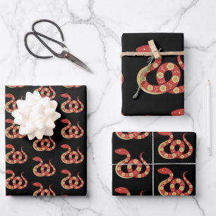Chinese New Year of the Snake Wrapping Paper Sheet