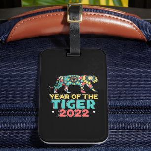 Chinese New Year of the Tiger 2022 - Mandala Luggage Tag