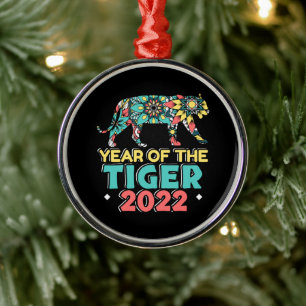 Chinese New Year of the Tiger 2022 - Mandala Metal Tree Decoration