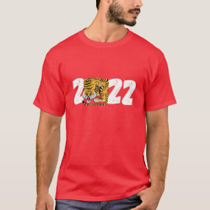 Chinese New Year Of Tiger 2022 Zodiac Horoscope Cu T-Shirt