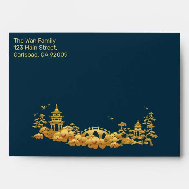 Chinese New Year of tiger Blue Envelope (Front)