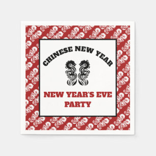 Chinese New Year Oriental Dragon Napkin