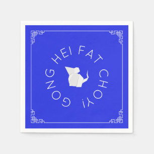 Chinese New Year Origami Rat Napkin