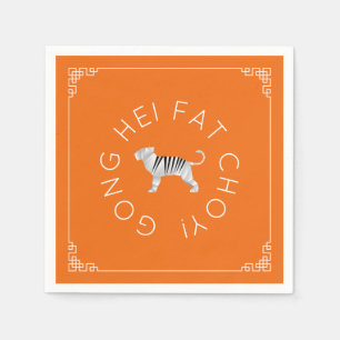 Chinese New Year Origami Tiger Napkin