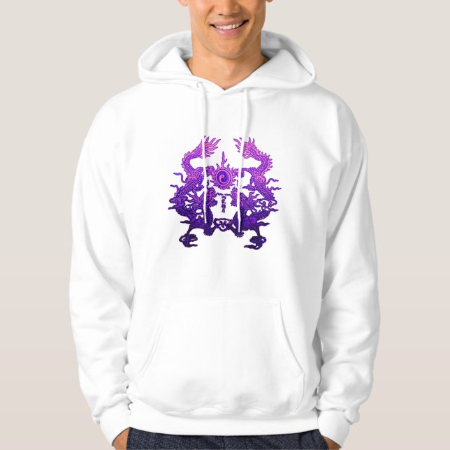 CHINESE NEW YEAR Purple Dragons Hoodie (Front)