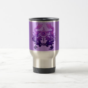 CHINESE NEW YEAR Purple Dragons Travel Mug