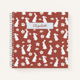 Chinese New Year Rabbit Pattern Notebook