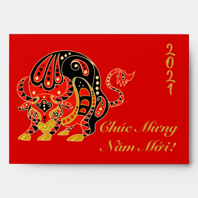 Chinese New Year Red Envelope (Vietnamese text) (Front)