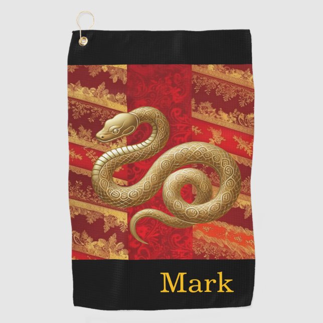 Chinese New Year themed Golf Towel (Front)