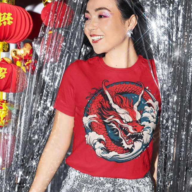 Chinese New Year Year Dragon Zodiac Sign T-Shirt (Creator Uploaded)
