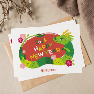 Chinese New Year - Year Of Dragon 2024 Holiday Card