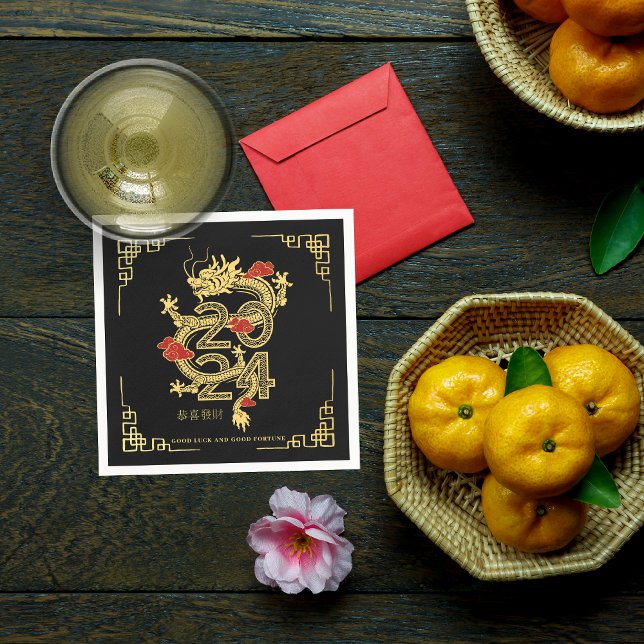 Chinese New Year | Year of the Dragon Napkin (Creator Uploaded)