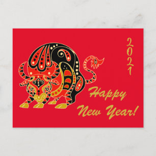 Chinese New Year, Year of the Ox Postcard
