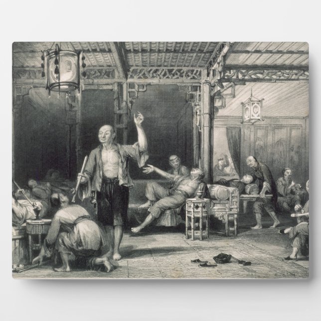 Chinese Opium Smokers, from 'China in a Series of Plaque (Front)