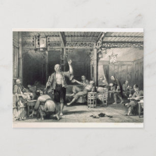 Chinese Opium Smokers, from 'China in a Series of Postcard